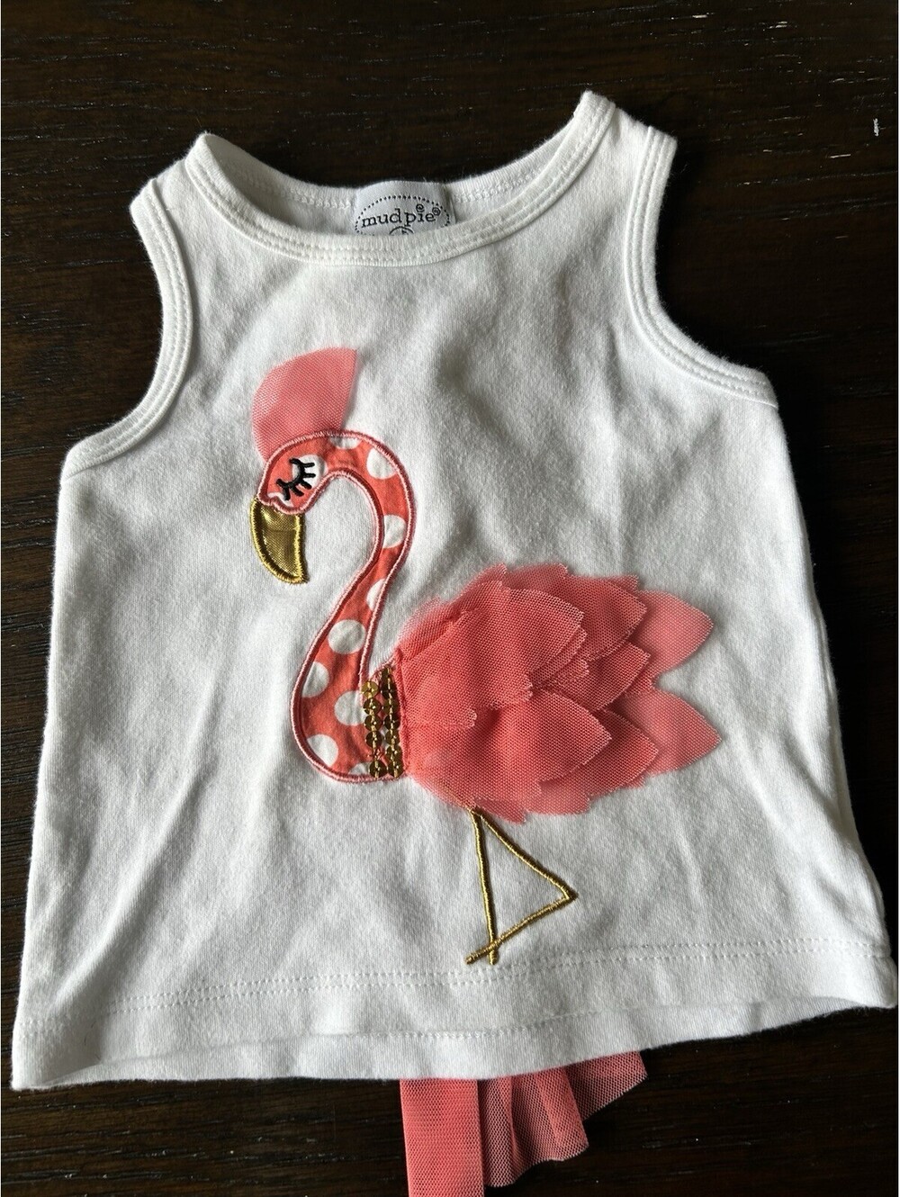 Flamingo Tunic Top By Mud Pie, 0-6 Months